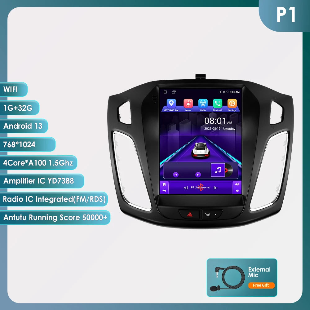 CarPlay Navigatie voor Ford Focus 3 (2011–2019)