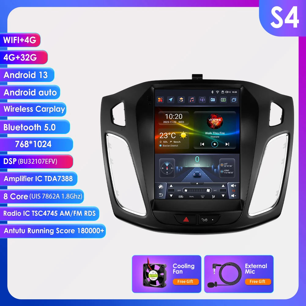 CarPlay Navigatie voor Ford Focus 3 (2011–2019)