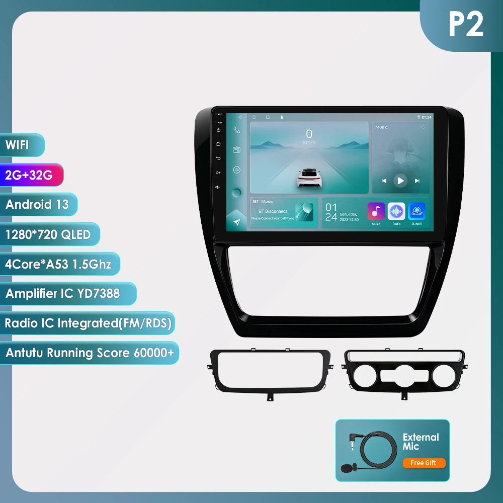 10.1” CarPlay Navigatie voor VW Jetta 6 (2011–2018)