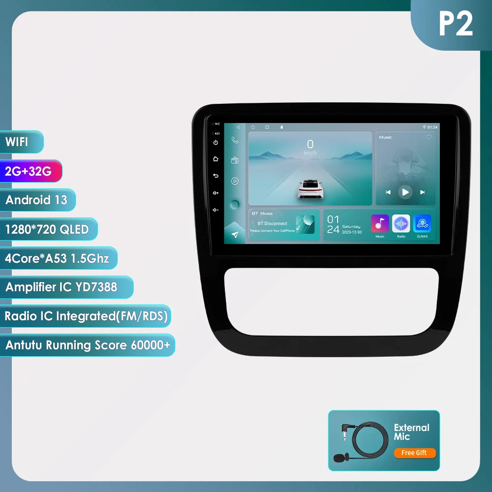 9" Android CarPlay Navigatie voor VW Scirocco (2008–2013)